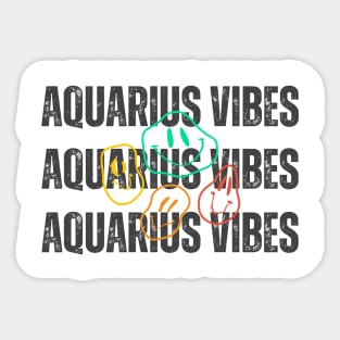 Aquarius Vibes Sticker